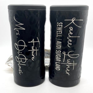 Monogram Brumate Slim Can-Cooler Laser Engraved, Personalized Slim Can Holder, Ultra, Seltzer Can Holder, Skinny Can We never use Vinyl!