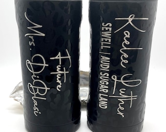 Brumate Monogram Laser Engraved Slim Can Cooler, Personalized Seltzer Holder