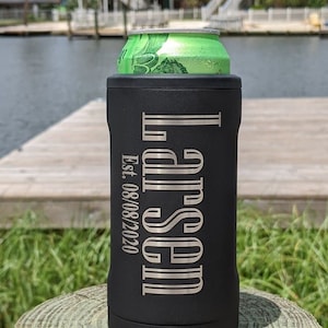 Monogram Brumate Hopsulator Trio Can-Cooler Laser Engraved, Personalized  Can Holder, Monogram Can Coolers  12 or 16 oz Can Holder,