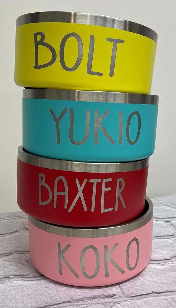 Dog bowl etsy top