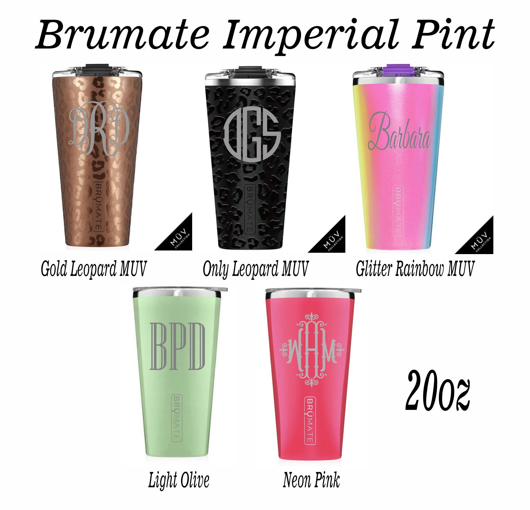 BruMate Black Imperial Pint 20 oz Tumbler