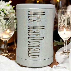Monogram Brumate Duo 2-In-1  Can Cooler Laser Engraved, Personalized Brumate  Can Holder,  12 oz Can Holder,  Fits regular 12oz Cans.