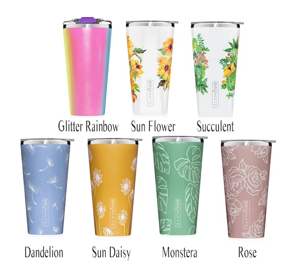 Brumate Imperial Pint 20oz Tumbler Monogram Brumate Tumbler Laser Engraved,  Personalized 20oz Tumbler 