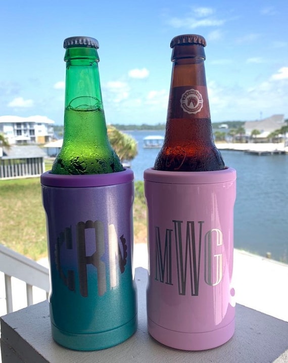 Monogram Brumate Hopsulator Bottle Cooler Laser Engraved 