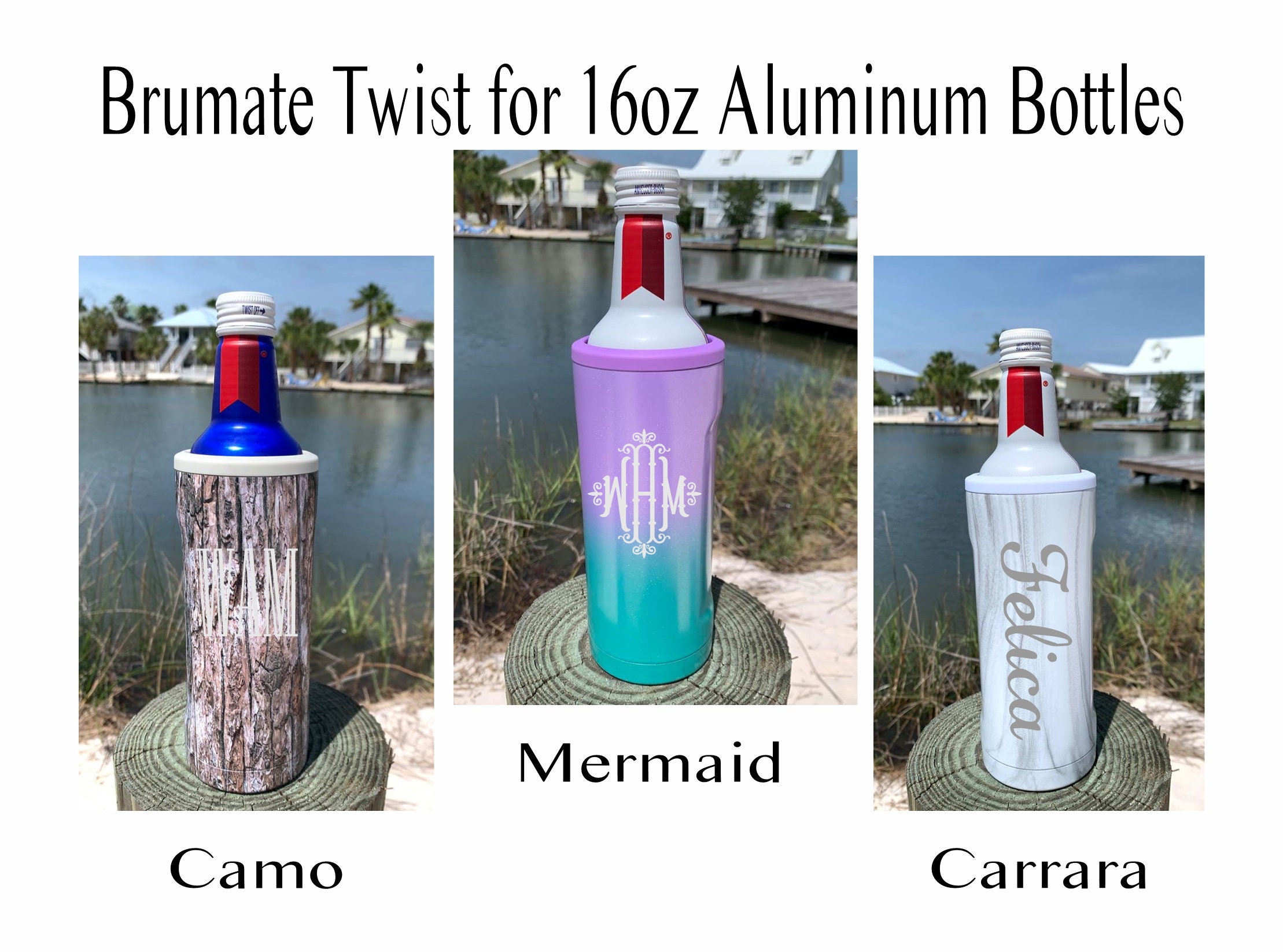 Monogram Brumate Hopsulator Twist for 16 Oz Aluminum Bottles 