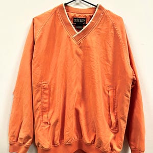 Vintage 90&#39;s Golf Windbreaker - Tres Bien Brand - Orange - Medium