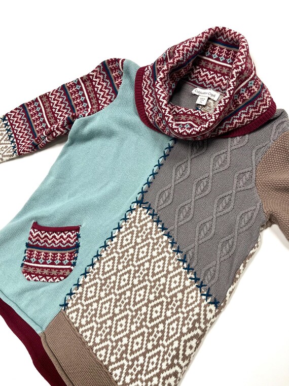 Patchwork Sweater - Paneled construction - Coldwa… - image 4