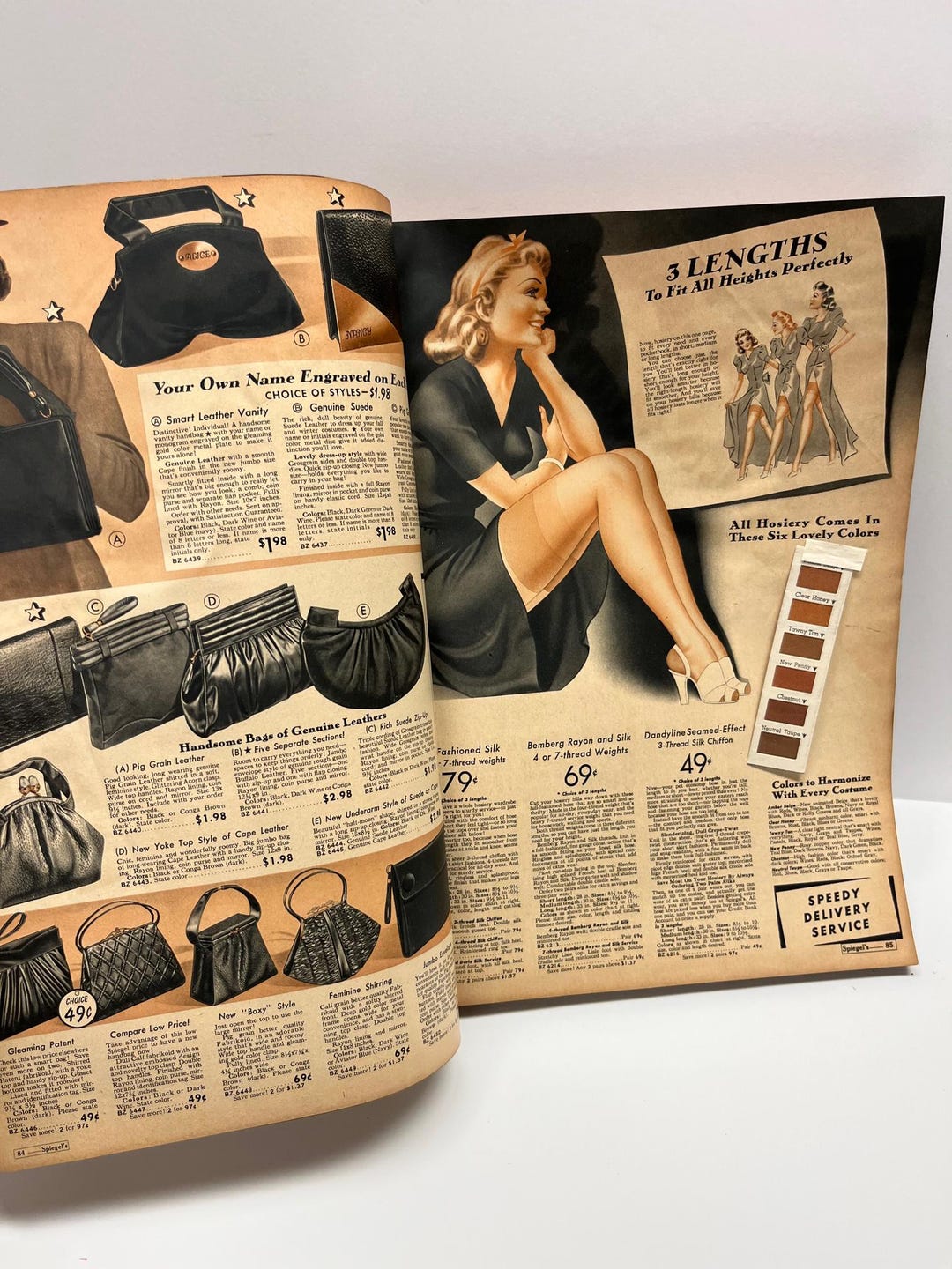 Spiegel Catalog Number 150 Fall & Winter 1940 Chicago Vintage