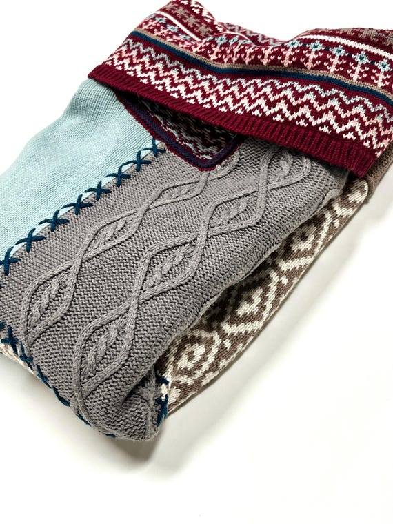 Patchwork Sweater - Paneled construction - Coldwa… - image 17