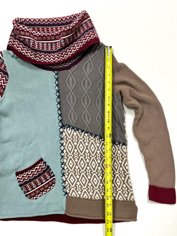 Patchwork Sweater - Paneled construction - Coldwa… - image 7