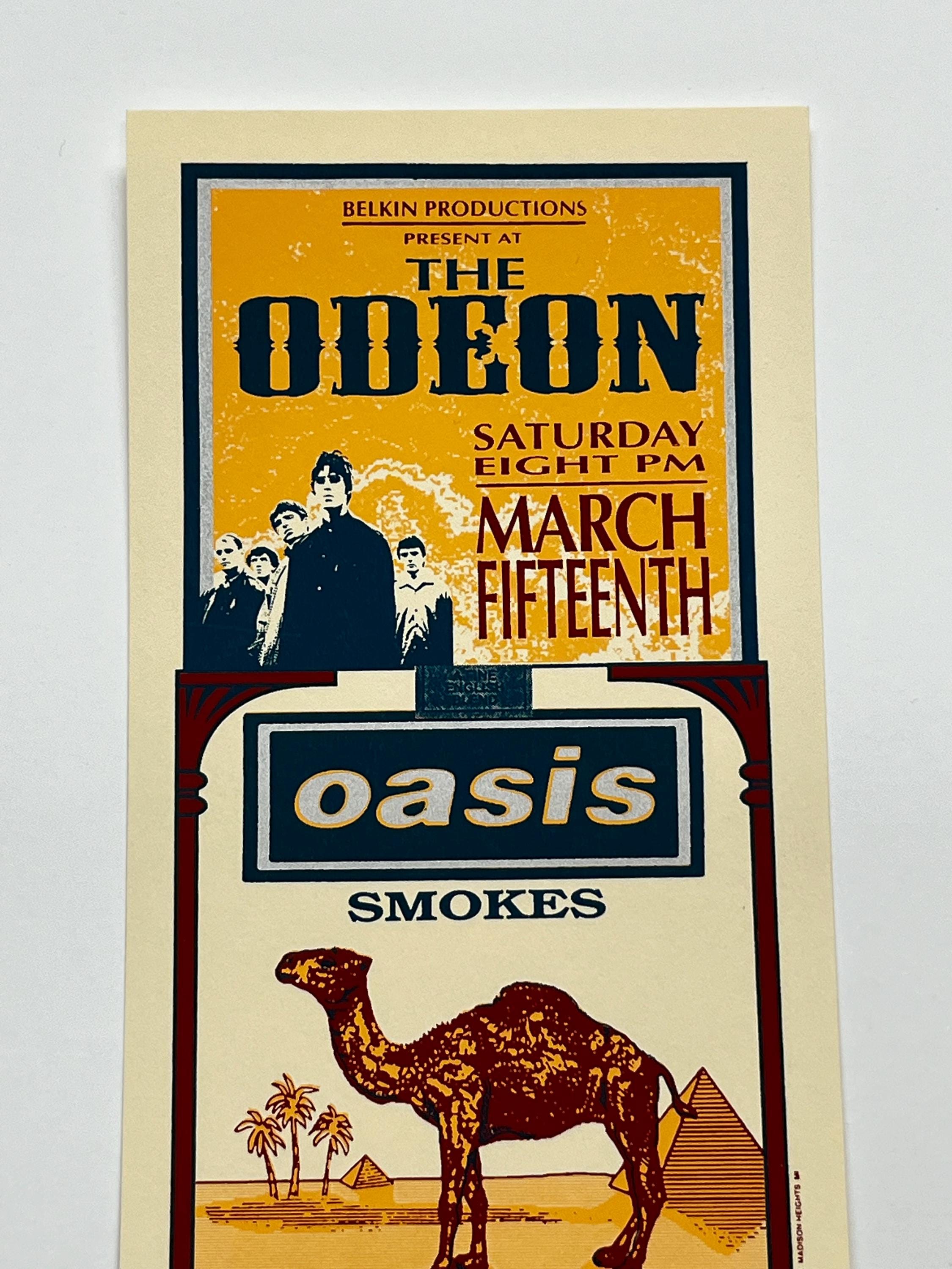 OASIS - Concert at the Odeon - Cleveland - March 15, 1995 - Liam