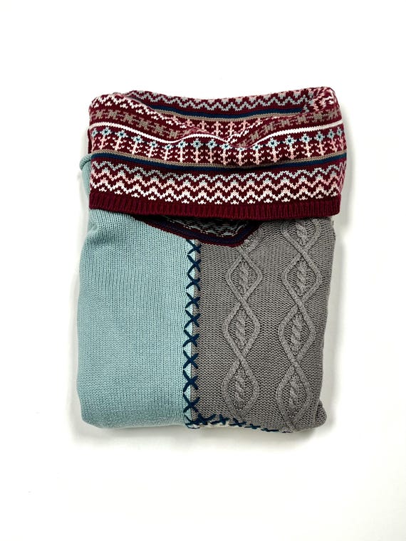 Patchwork Sweater - Paneled construction - Coldwa… - image 15