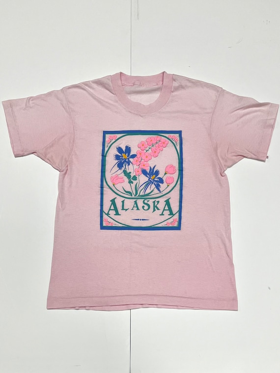 vintage 80s Alaska t-shirt - amazing 80's puffy pa