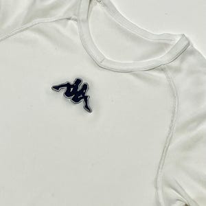 KAPPA logo shirt - Italian sportswear - streetwear - white top -  Medium