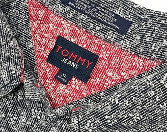 Vintage 90s Tommy Hilfiger Shirt - floral print – 100% Cotton, XL