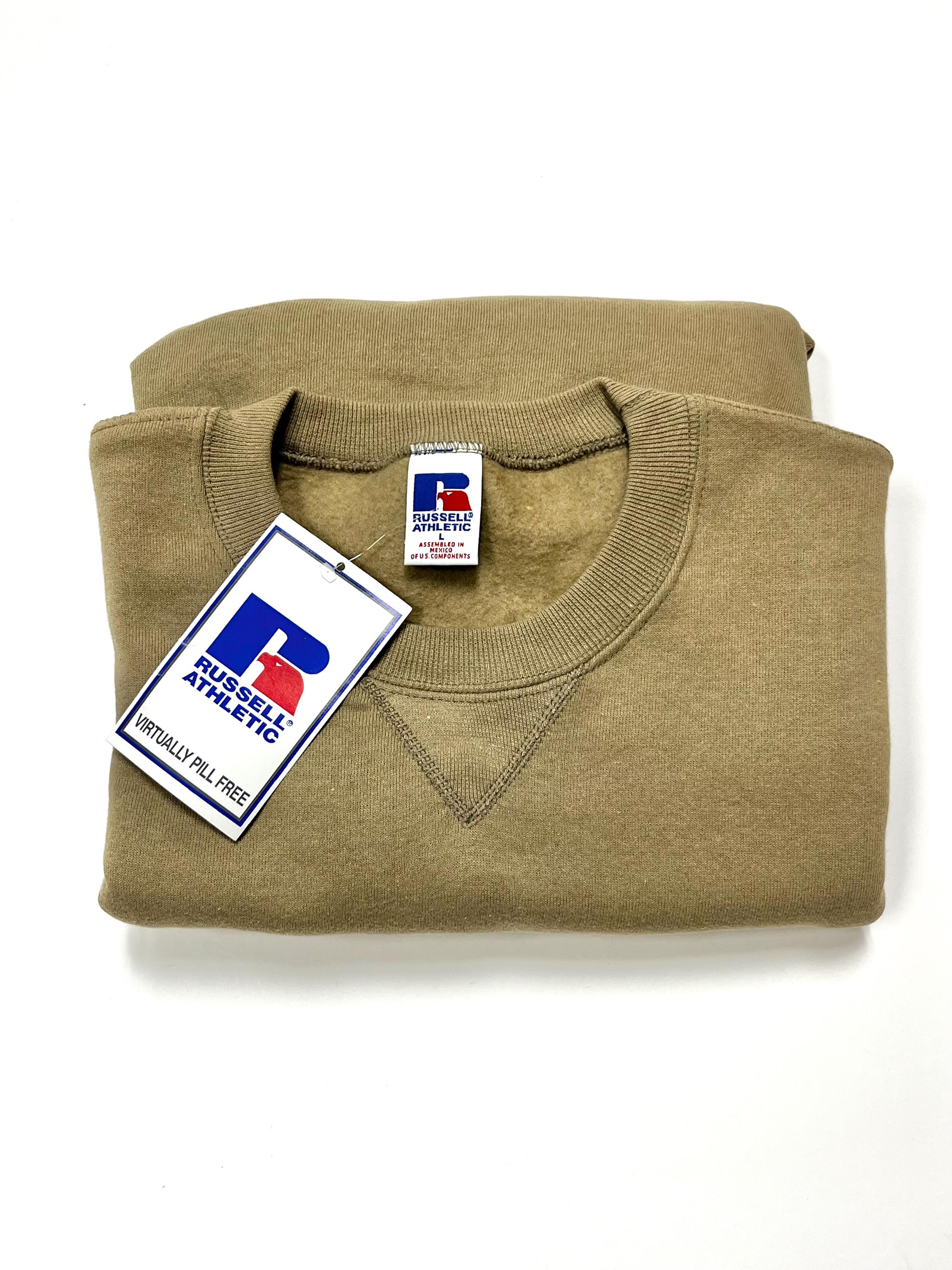 1990s russell front V sweatshirt ベージュ　L 1990s russell front V sweatshirt ベージュ L