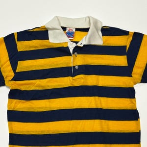 vintage 70s Put On Shop by Sears polo shirt - single stitch - boys shirt - super thin
