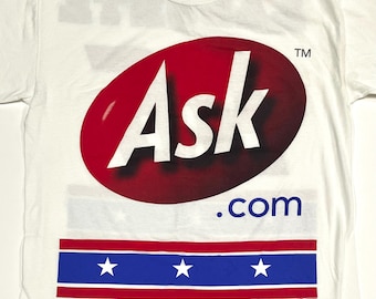 Vintage Ask.com T-Shirt – 90s Internet Era - Y2K - L