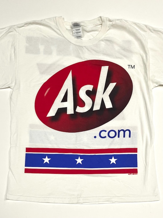 Vintage Ask.com T-Shirt – 90s Internet Era - Y2K - L