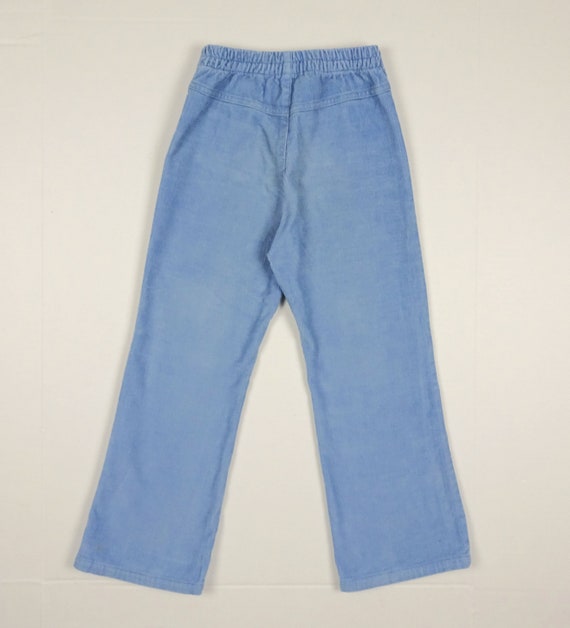 Vintage 90’s Blue Corduroy Flare Pants Girls 6 11… - image 5