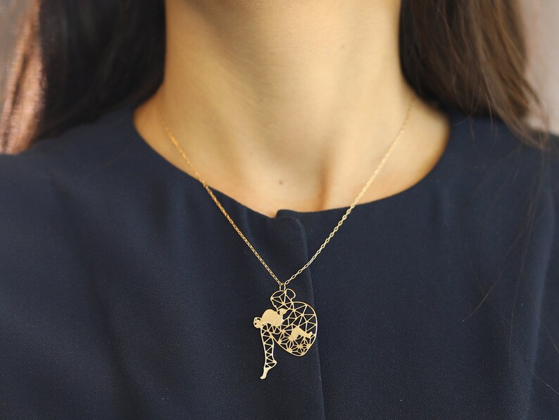 mum and baby necklace