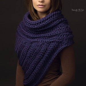 Katniss Inspired Cowl - Huntress Cowl Vest Scarf- Handmade- Knit -Crochet- Sweater-Unique- Bohemian Vintage Rustic -Knit Sweater- Cross Body