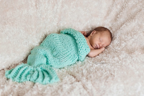 mermaid swaddle blanket