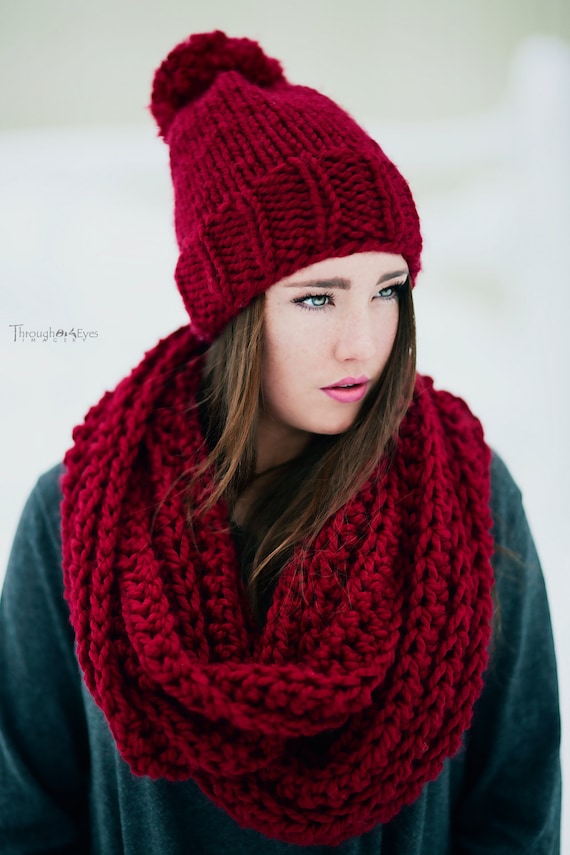 Handmade Crochet Knit Multi-fiber Boho Slouchy Hat & Scarf Wrap Slouch Beanie, Mesh Beanie Hat Open Stitch Womens Teens  main image 2
