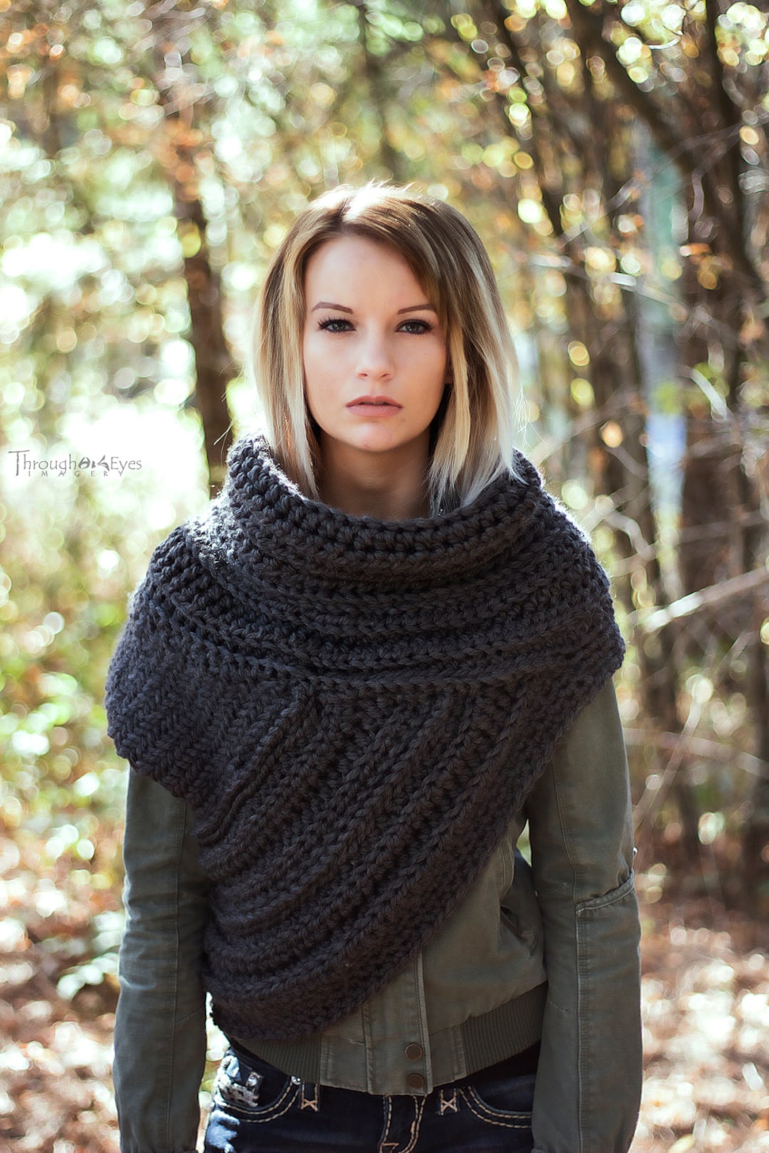 Katniss Inspired Cowl Huntress Cowl Vest Scarf Handmade - Etsy