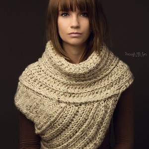 Katniss Inspired Cowl Huntress Cowl Vest Scarf Handmade Knit crochet ...