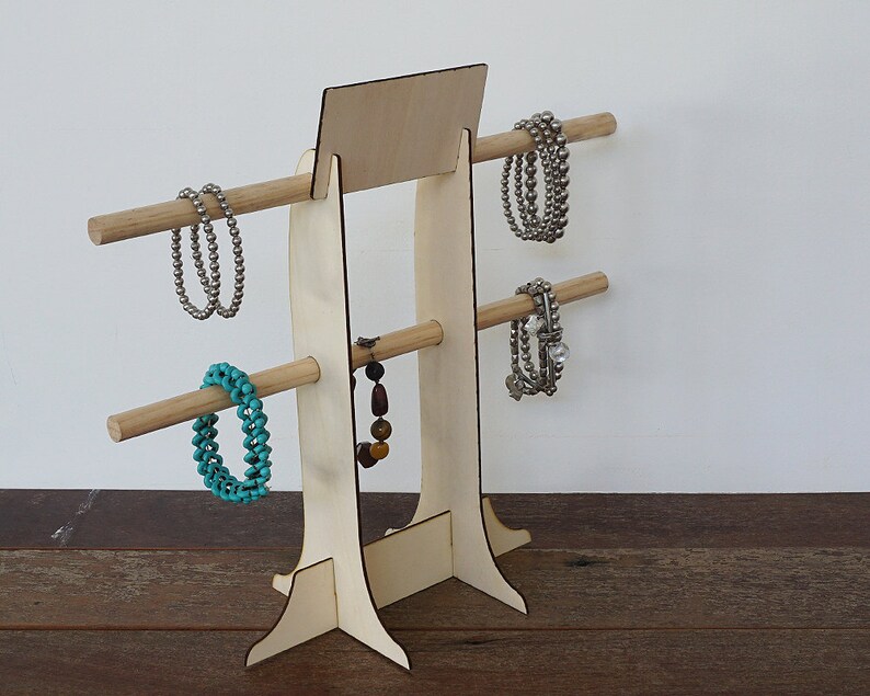 Bracelet Display Stand in Ply Wood Tree Shaped Market or Shop Etsy