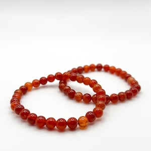 Handmade Carnelian Bracelet, Carnelian Crystal Bracelet, Crystal Beaded Bracelet, Orange Crystal Bracelet, Carnelian Bracelet