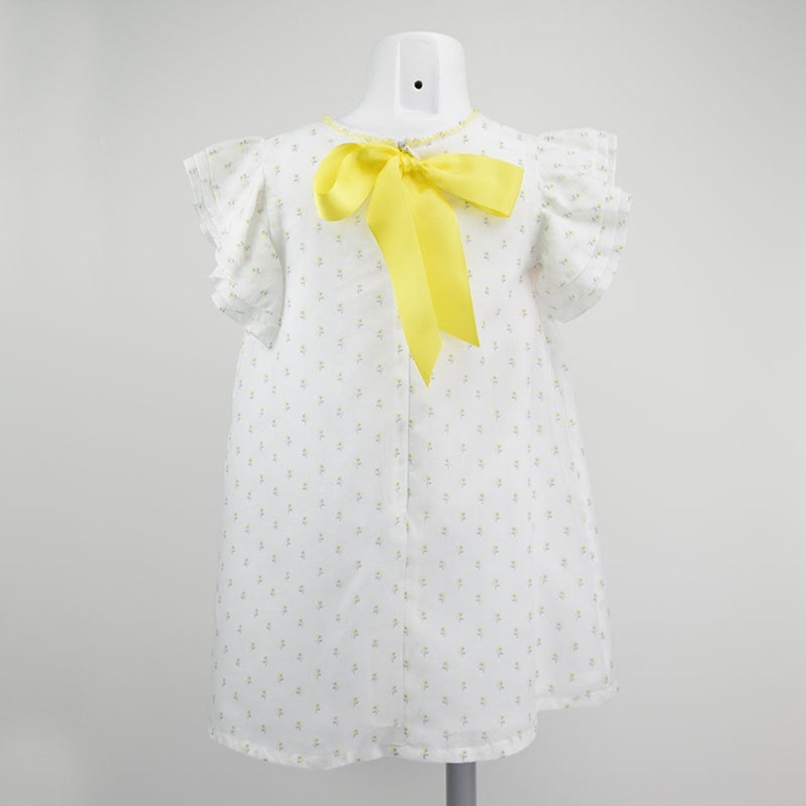 Toddler White Floral Dress Baby Girl White Dress Summer Kids Etsy