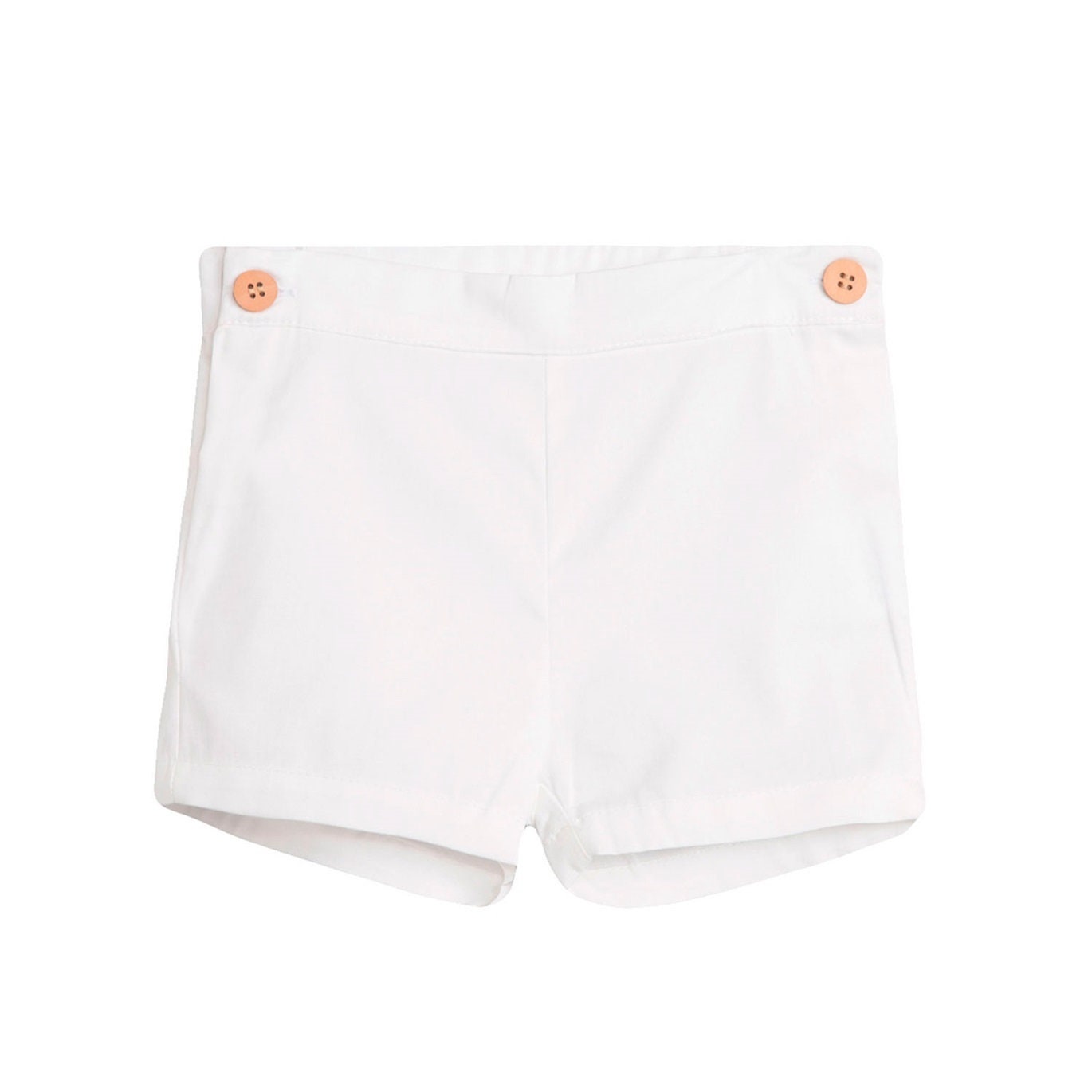 infant boy white shorts