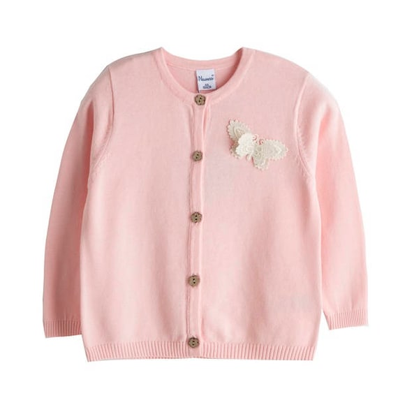 childrens pink cardigan