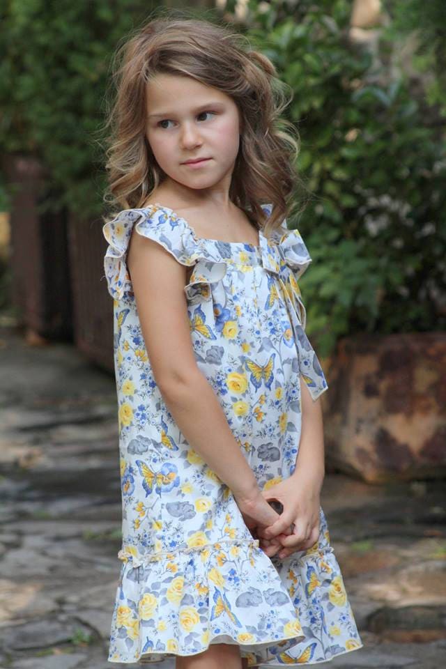 Vestido amarillo de niñas - Etsy España Vestido amarillo de niñas - Etsy España