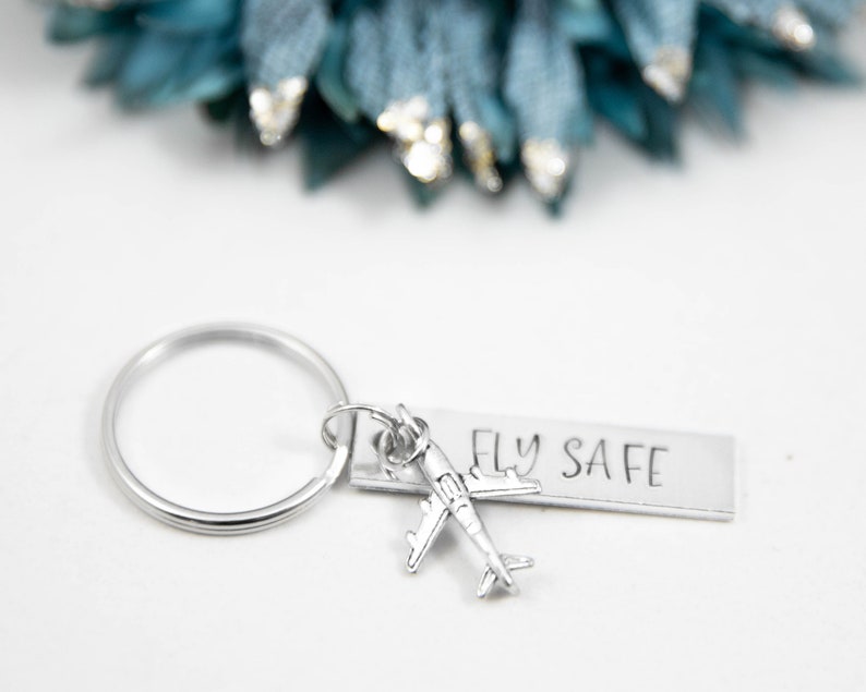 Fly Safe Keychain Travel Gifts Safe Travels Gift Gifts For Etsy