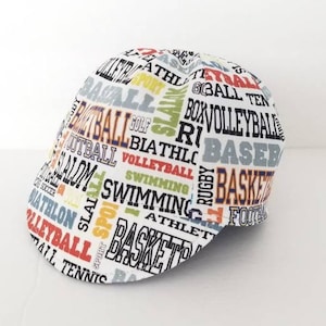 Baby cycling hat, Baby cap, Reversible hat, Toddler&#39;s cap, Kid&#39;s cap, Bicycle hat, Sports