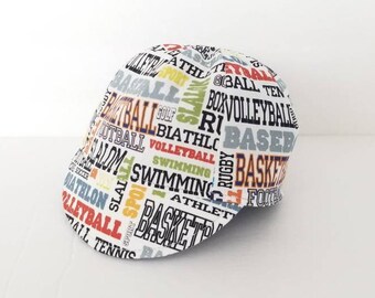 Baby cycling hat, Baby cap, Reversible hat, Toddler's cap, Kid's cap, Bicycle hat, Sports