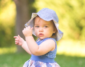 4 Colors, Linen Baby Sun Hat, Children's Summer Hat, Toddler Sun Hat, Baby Girl Sun Hat, Natural Hat, 3 months to 6 years