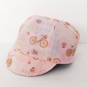 Baby cycling hat, Baby cap, Reversible hat, Toddler&#39;s cap, Kid&#39;s cap, Bicycle hat, pink