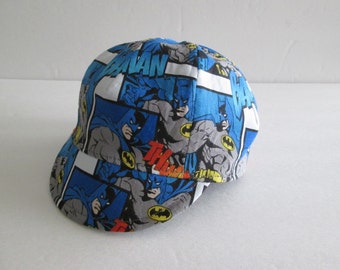 Baby boy hat, Boys cycling hat, Kids cap, Children's hat, Toddler boy hat, Messenger hat, Super Heroes, Batman, Reversible