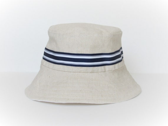 linen baby sun hat