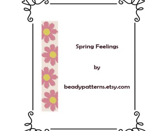 Spring Feelings Peyote Cuff Beading Pattern