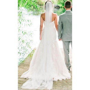 Cathedral veil, Long wedding veil, 108 long veil