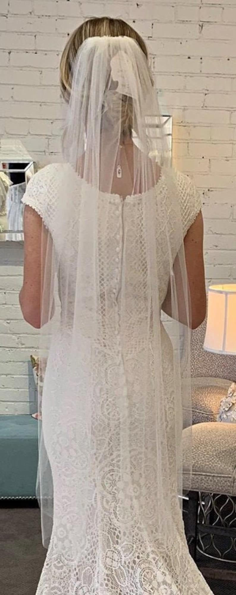 Waltz wedding veil etsy veil short wedding veil SHIPS NOW