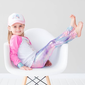 Kids Shiny Leggings Etsy