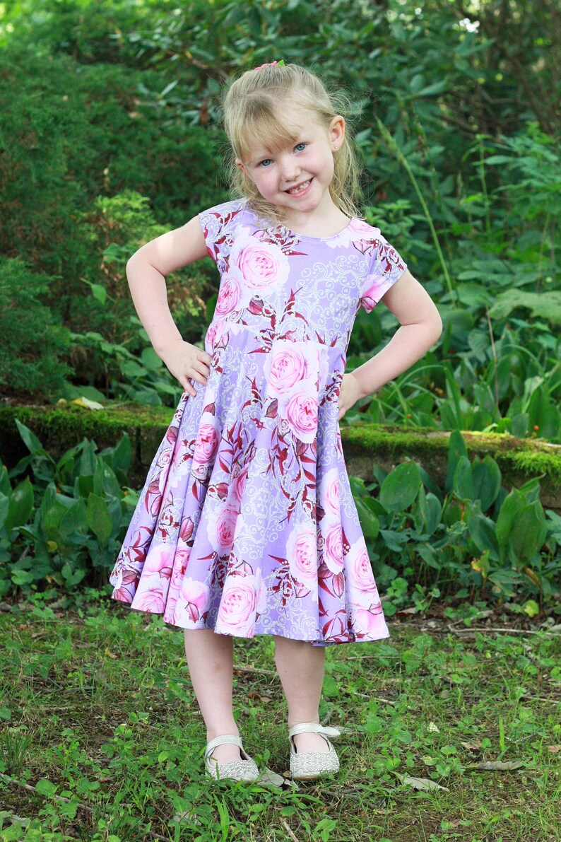Girl's Twirly Dress CUSTOM Dress with Pockets BRUSHED Etsy