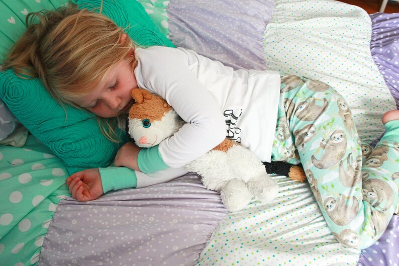 Sloth Pajamas Kid's Sloth Pajamas Sloth Pjs Made to - Etsy