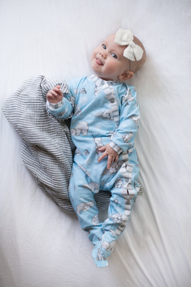 Crawler Snap Up Pajamas CUSTOM Baby Bodysuit Baby Pajamas Footie Pajamas Floral Baby Sleeper Infant Sleeper Coming Home Outfit
